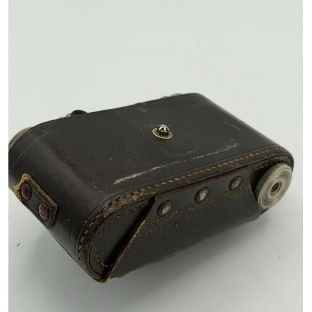 Wirgin Edinex 35mm Viewfinder Camera Ludwig Victar 4.5/5cm Vario Shutter w/ Case